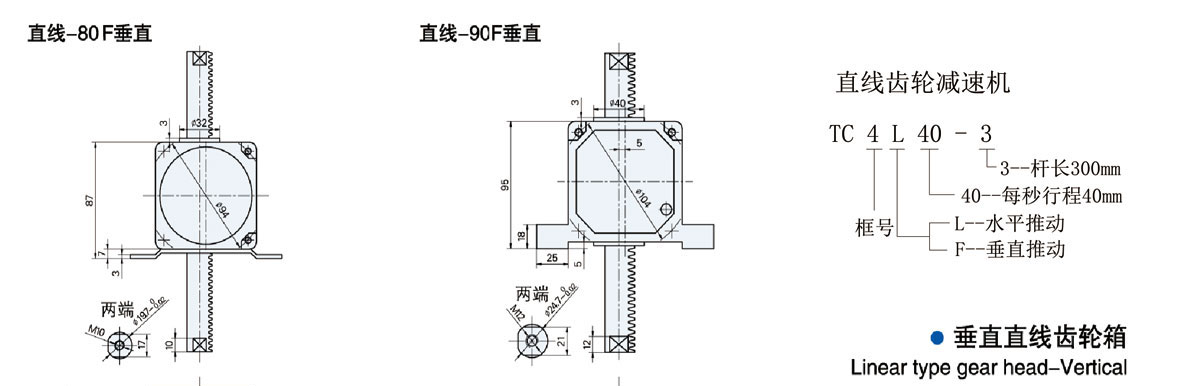 直线齿轮减速机齿轮箱
